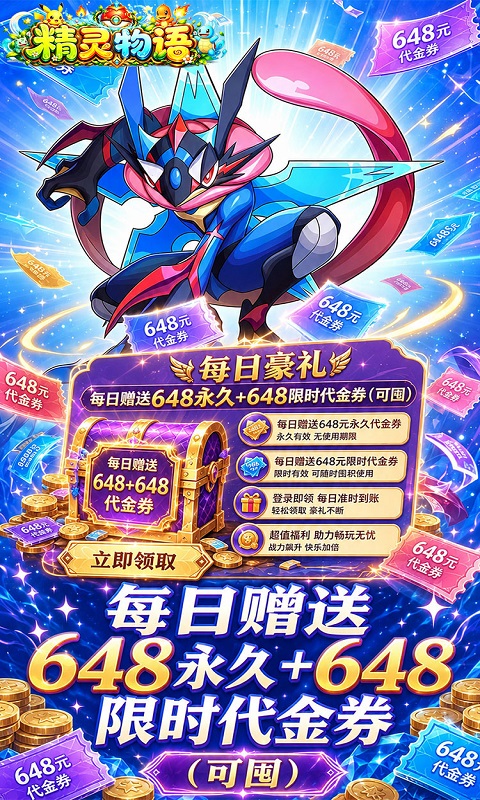 精灵物语（0.1折皮卡丘送1296）